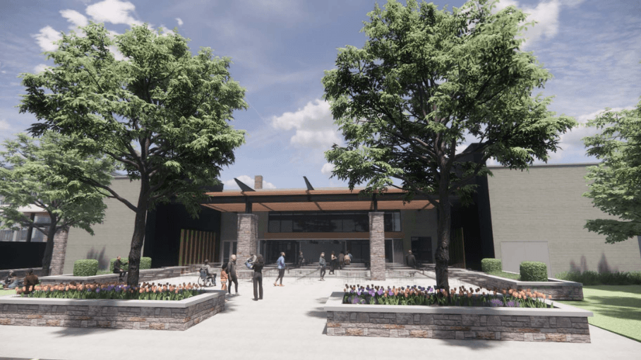Detroit Campus Rendering – Exterior Courtyard
